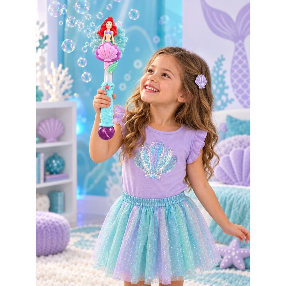 Disney Parks Ariel Light-Up Bubble Wand, The Little Mermaid Disney Store. Works!